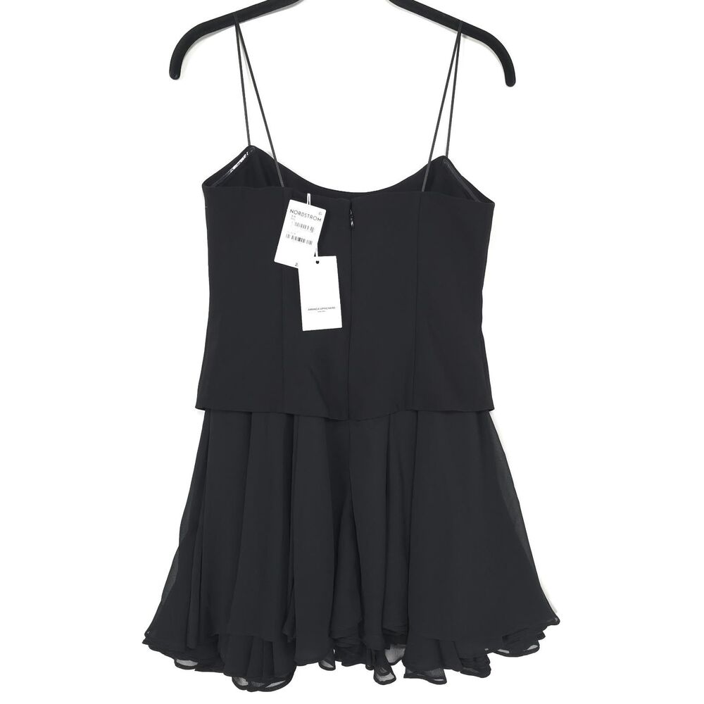 AMANDA UPRICHARD NEW YORK New Mini Dress SMALL Black AIRESS Flowy Skirt